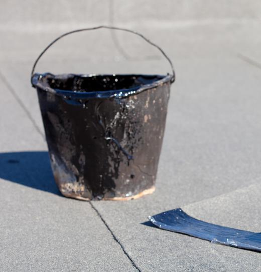 Tar is often used in the making or roads.