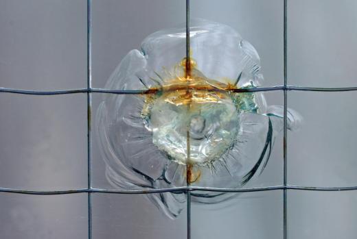 Bulletproof glass is typically made from polycarbonate.