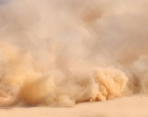 Dust storms can move great amounts of sand, making an oasis possible.