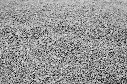 Gravel may be used in making a berm.