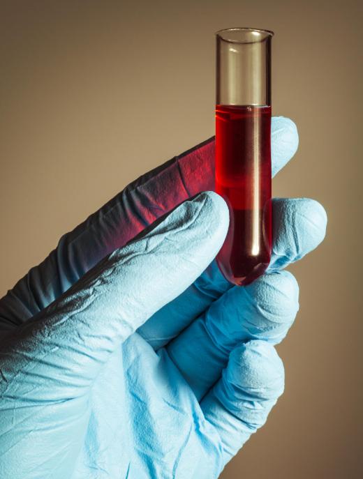 Blood contains IgG, an antibody that can act as an opsonin.