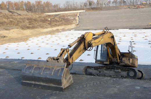 Landfills are lined with geomembranes to keep leachate from polluting the nearby environment.