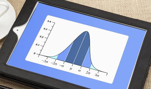 A graph illustrates the spread of the standard deviation data.