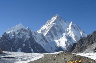 K2, the second highest mountain in the world, is also in the Himalayas.