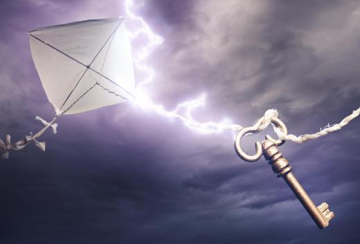 Ben Franklin supposedly received a shock from the charged key during his famous experiment with lightning.