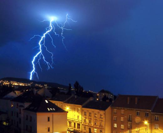 A nearby lightning strike may damage a varistor.