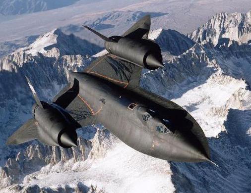 The Lockheed SR-71.