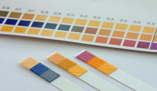 PH levels indicate how acidic or basic a substance is.