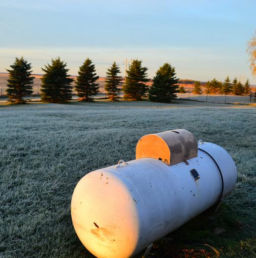 A propane tank.