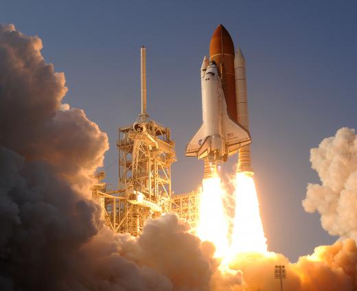 The Hubble Space Telescop was launched aboard the space shuttle Discovery in 1990.