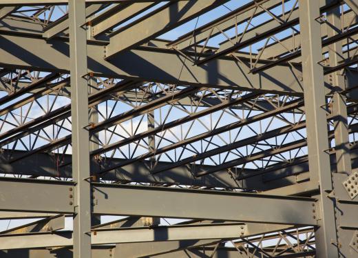 Steel joists are used in steel construction.