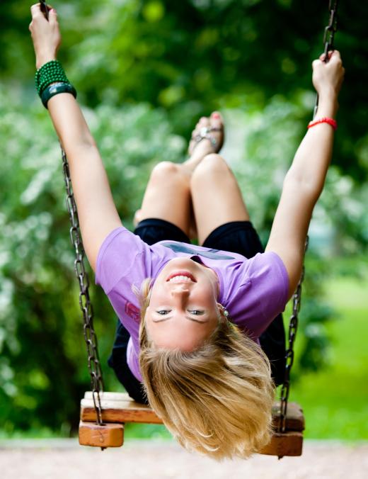 Swinging on a swing can provide an example of pendulum physics.